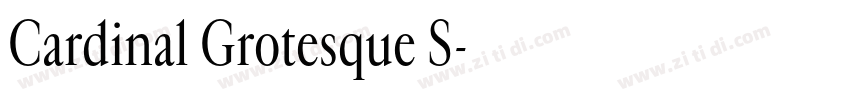 Cardinal Grotesque S字体转换